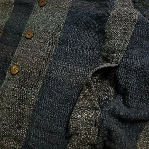 SOLD - Yasuko Kurisaka 1990s (L-XXL) Woven Cardigan Kimono - Picture 5 of 9